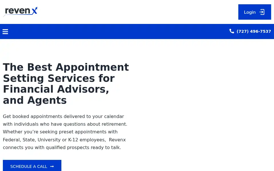 Screenshot of revenx.com