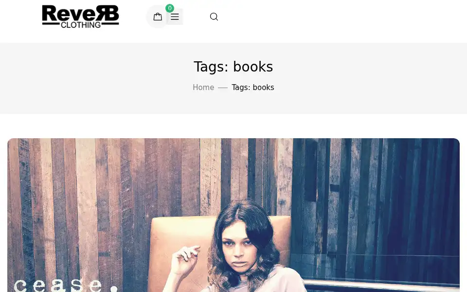 Screenshot of reverbclothing.co.uk