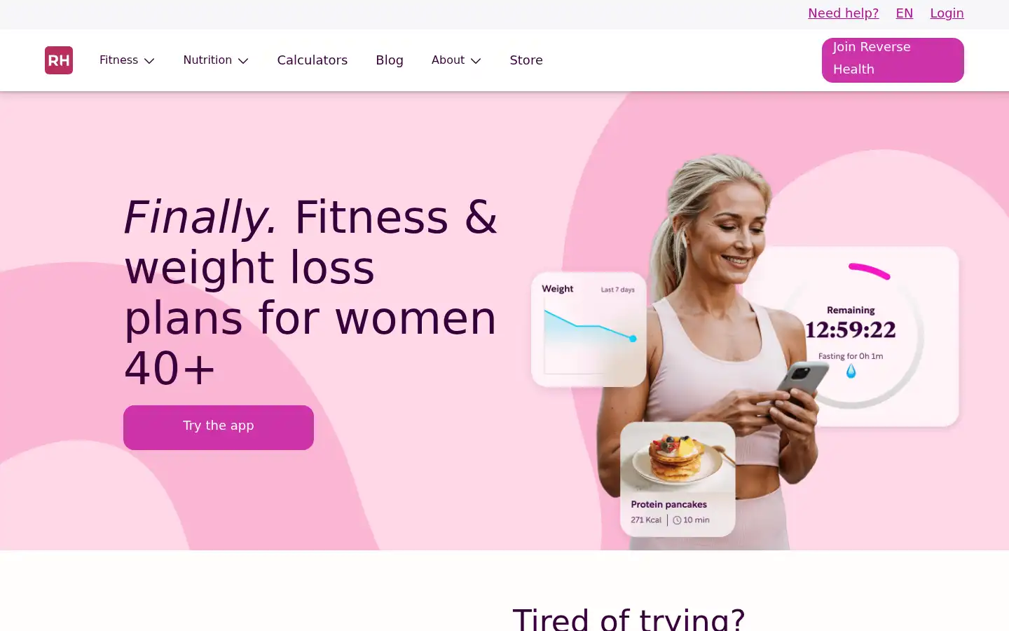 Screenshot of reverse.health