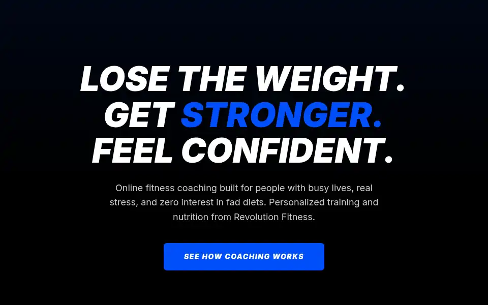 Screenshot of revfitcoaching.com