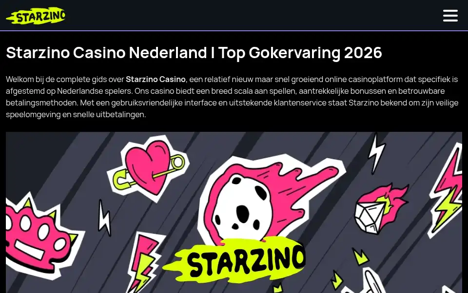Screenshot of review-casino.nl