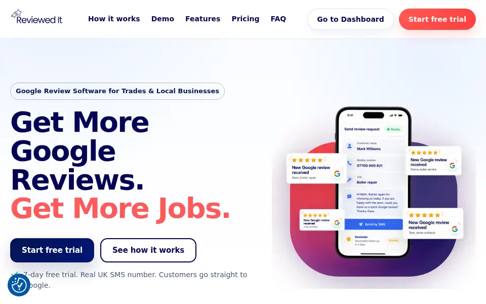Screenshot of revieweditapp.com