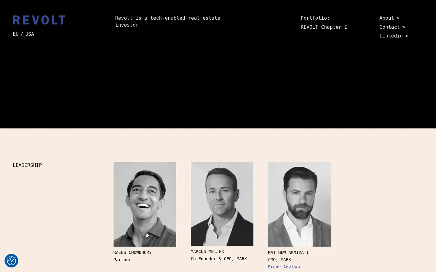 Screenshot of revolt.com