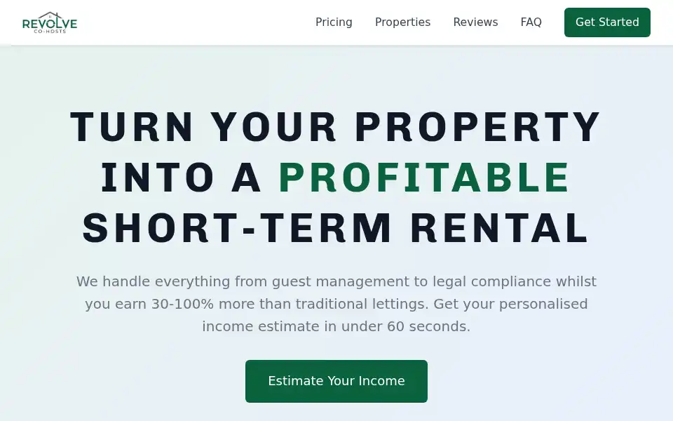 Screenshot of revolvecohosts.com