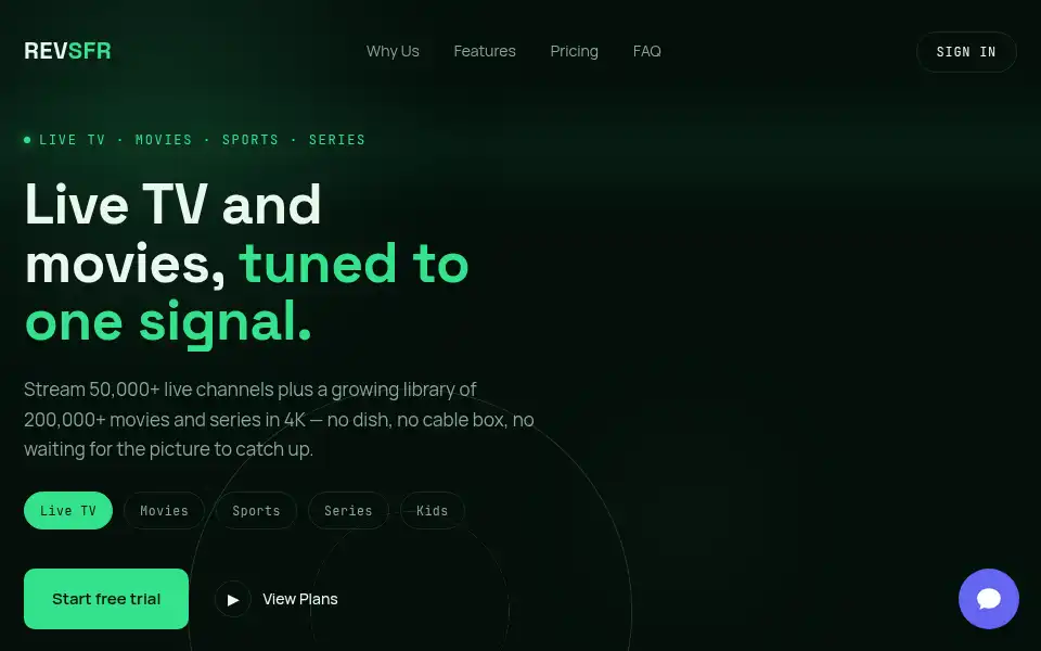 Screenshot of revsfr.com