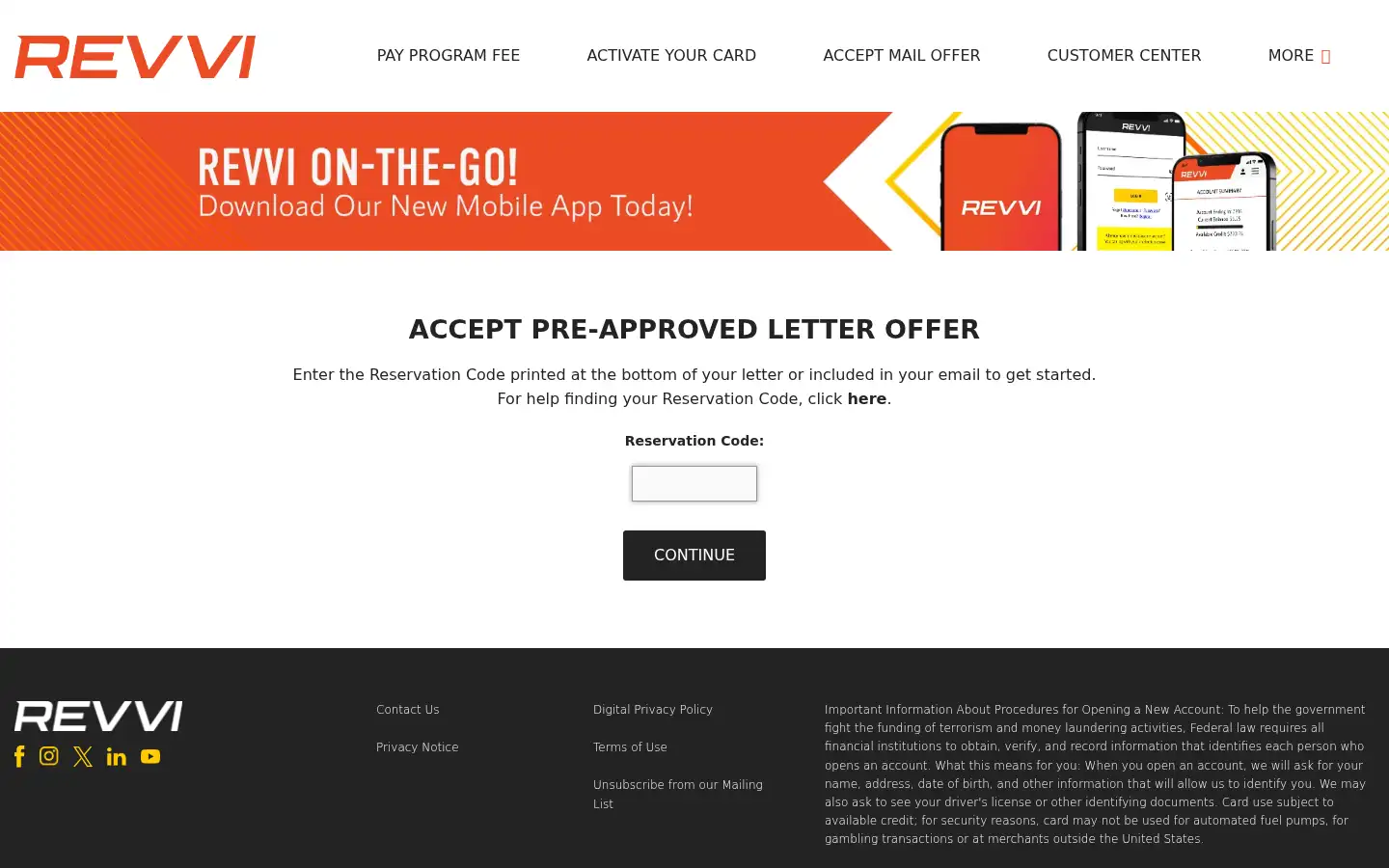 Screenshot of revvi.com