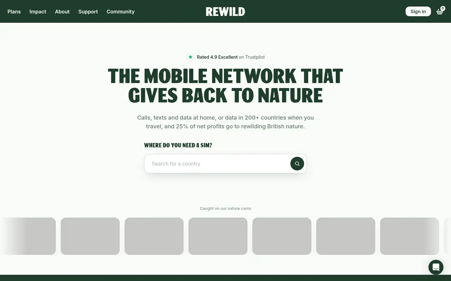 Screenshot of rewildmobile.com