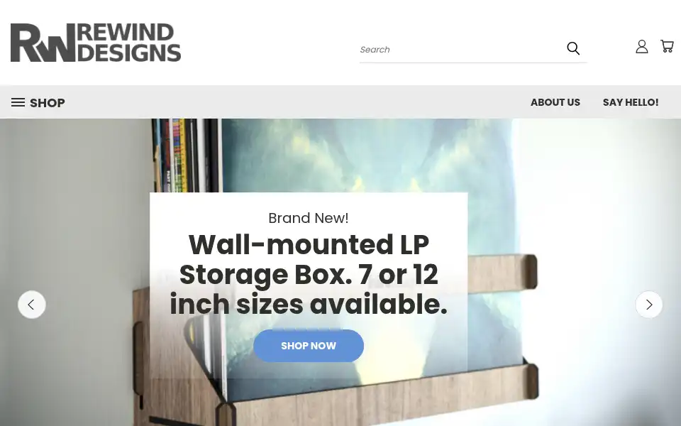 Screenshot of rewinddesigns.co.uk