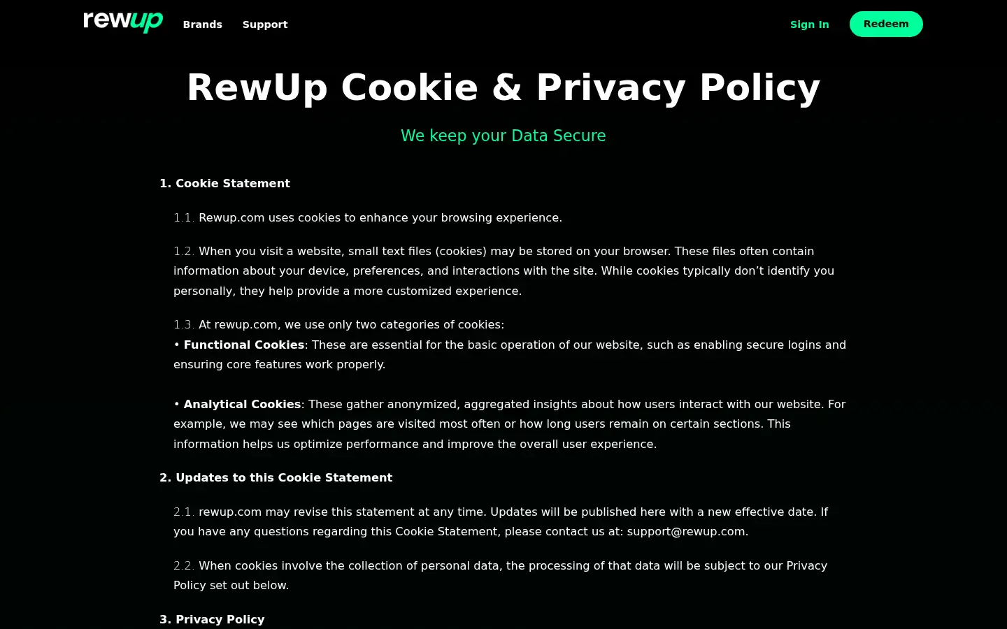 Screenshot of rewup.com