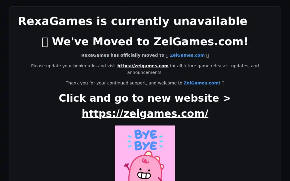 Screenshot of rexagames.com