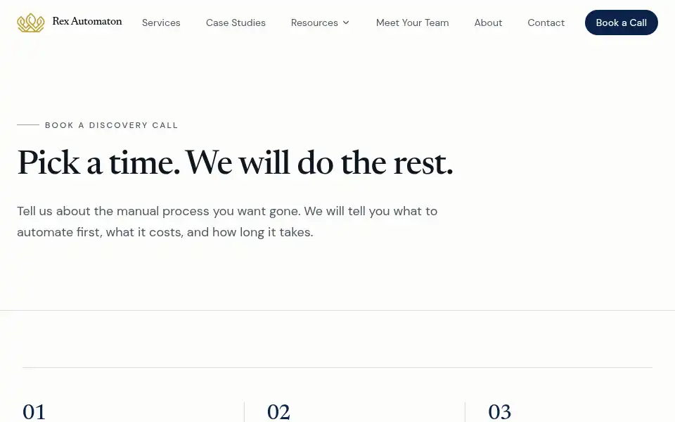Screenshot of rexautomaton.com