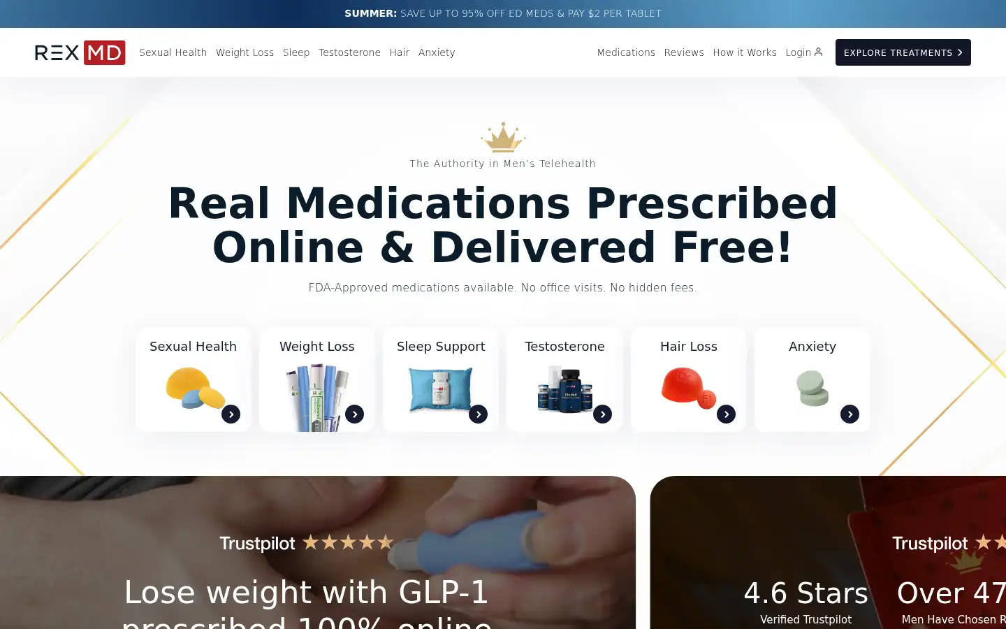 Screenshot of rexmd.com
