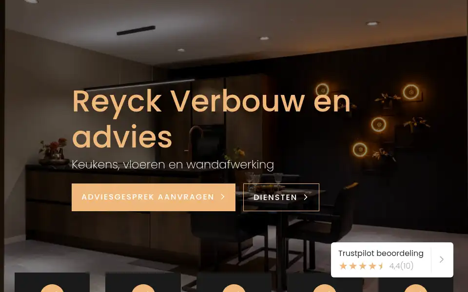 Screenshot of reyckverbouw.nl