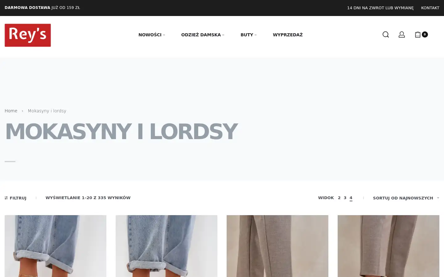 Screenshot of reys.pl