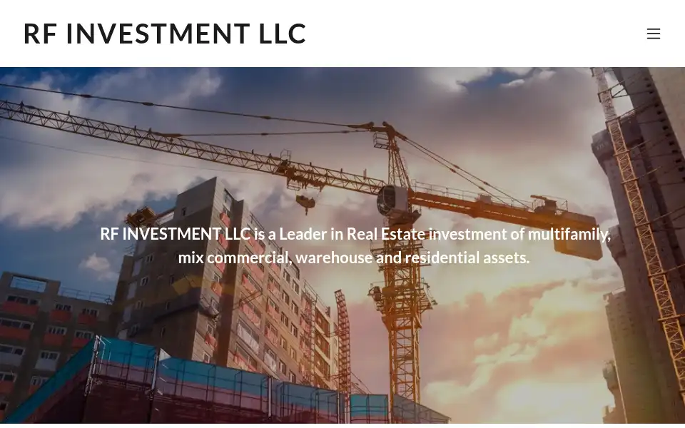 Screenshot of rfinvestmentllc.com