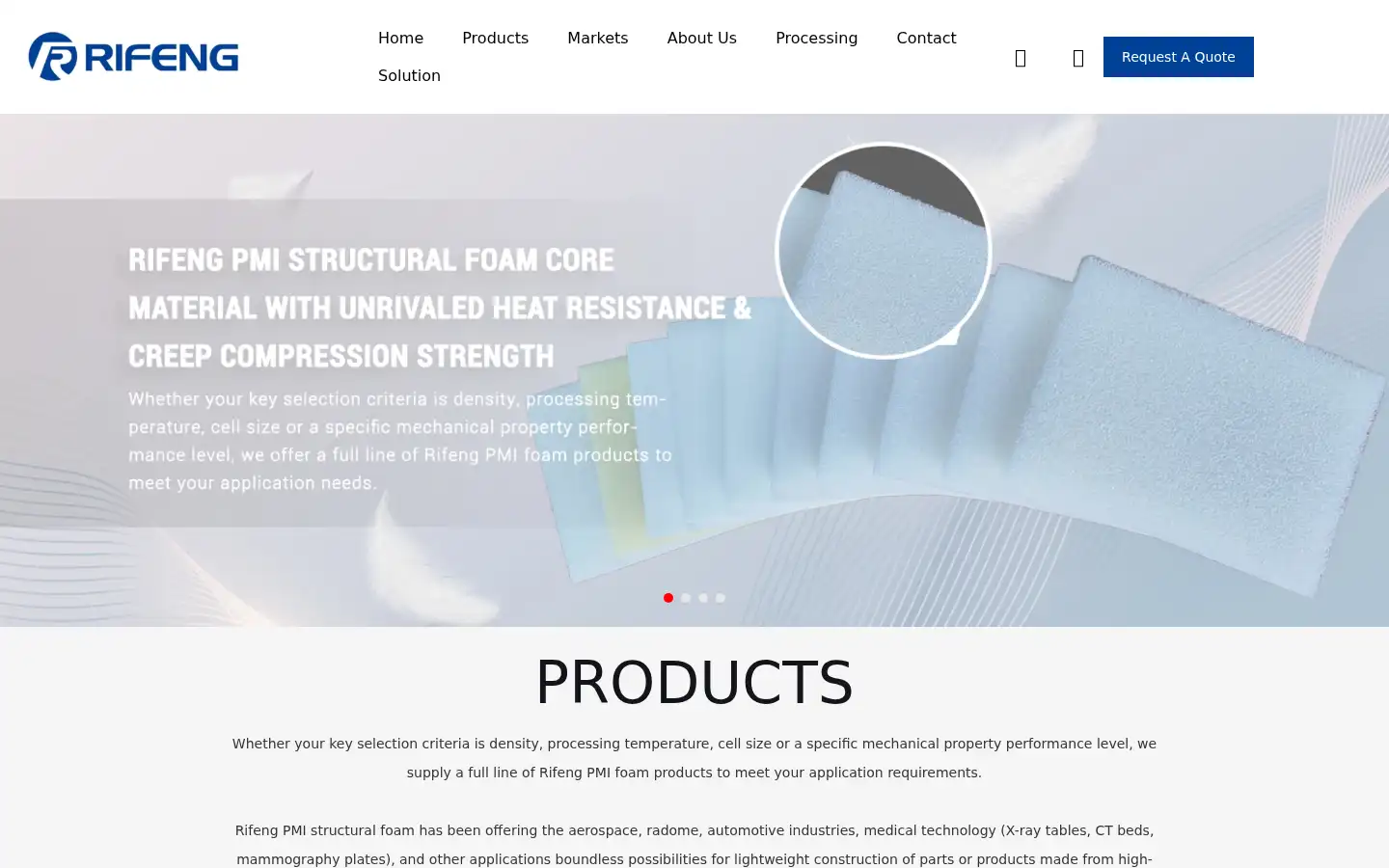 Screenshot of rfpmi.com