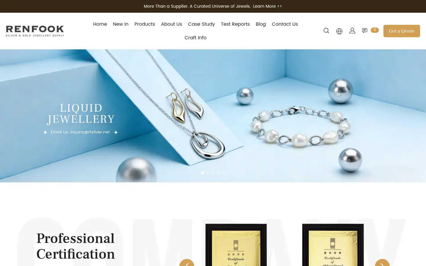Screenshot of rfsilver.net