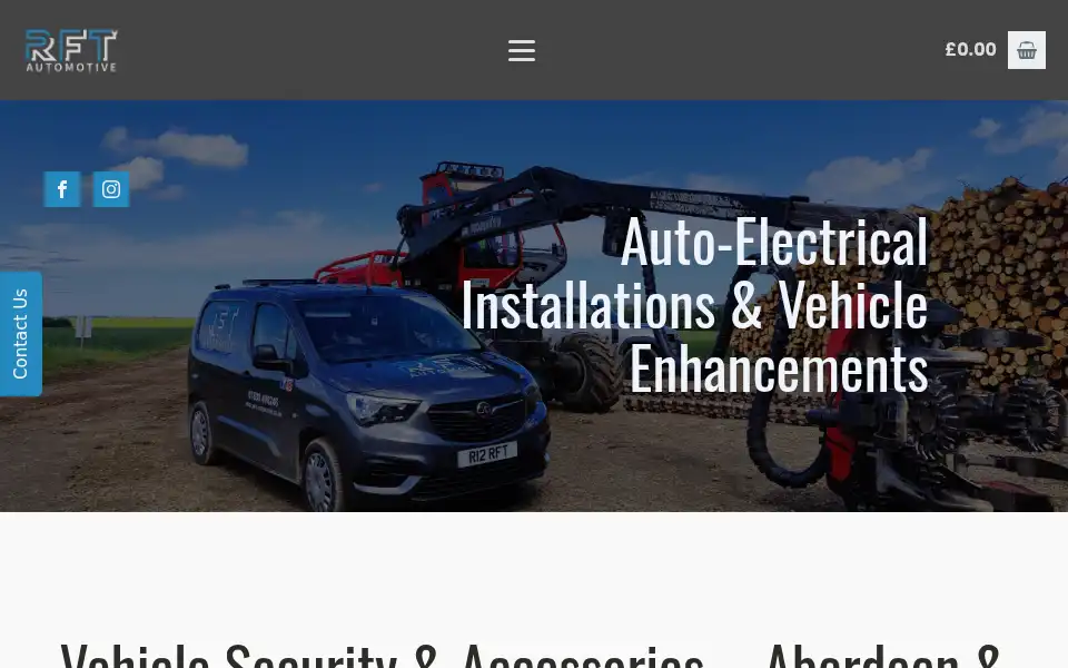 Screenshot of rft-automotive.co.uk