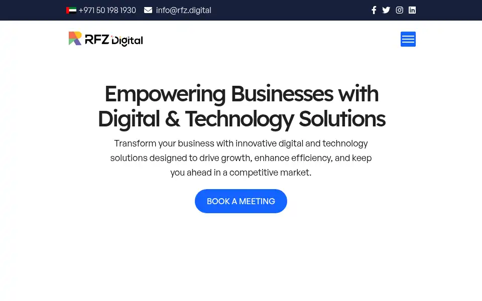 Screenshot of rfzdigital.com