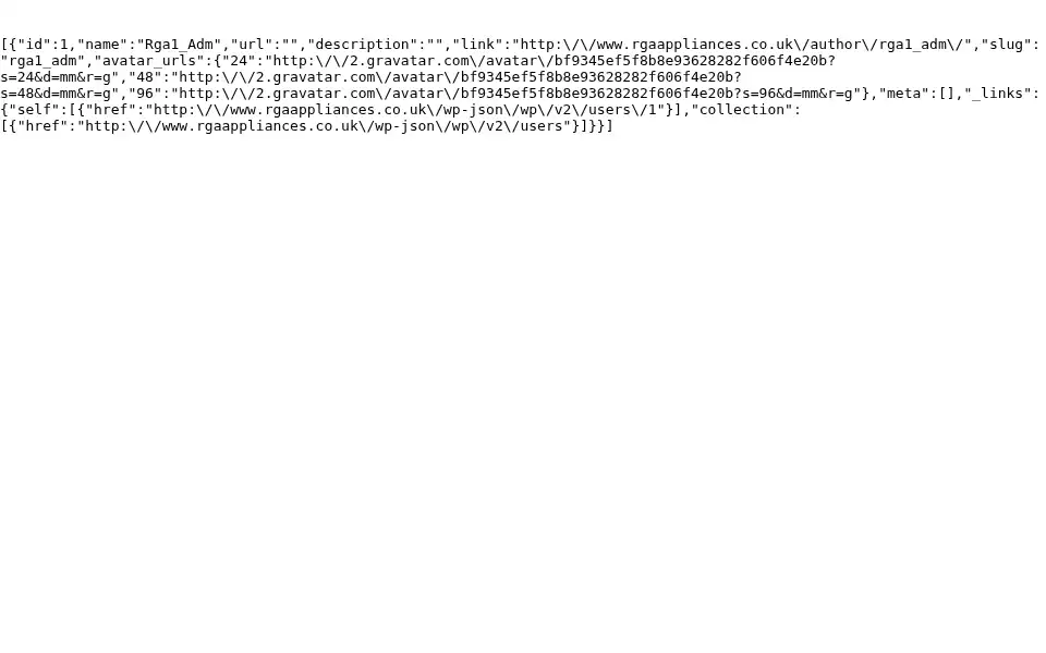 Screenshot of rgaappliances.co.uk