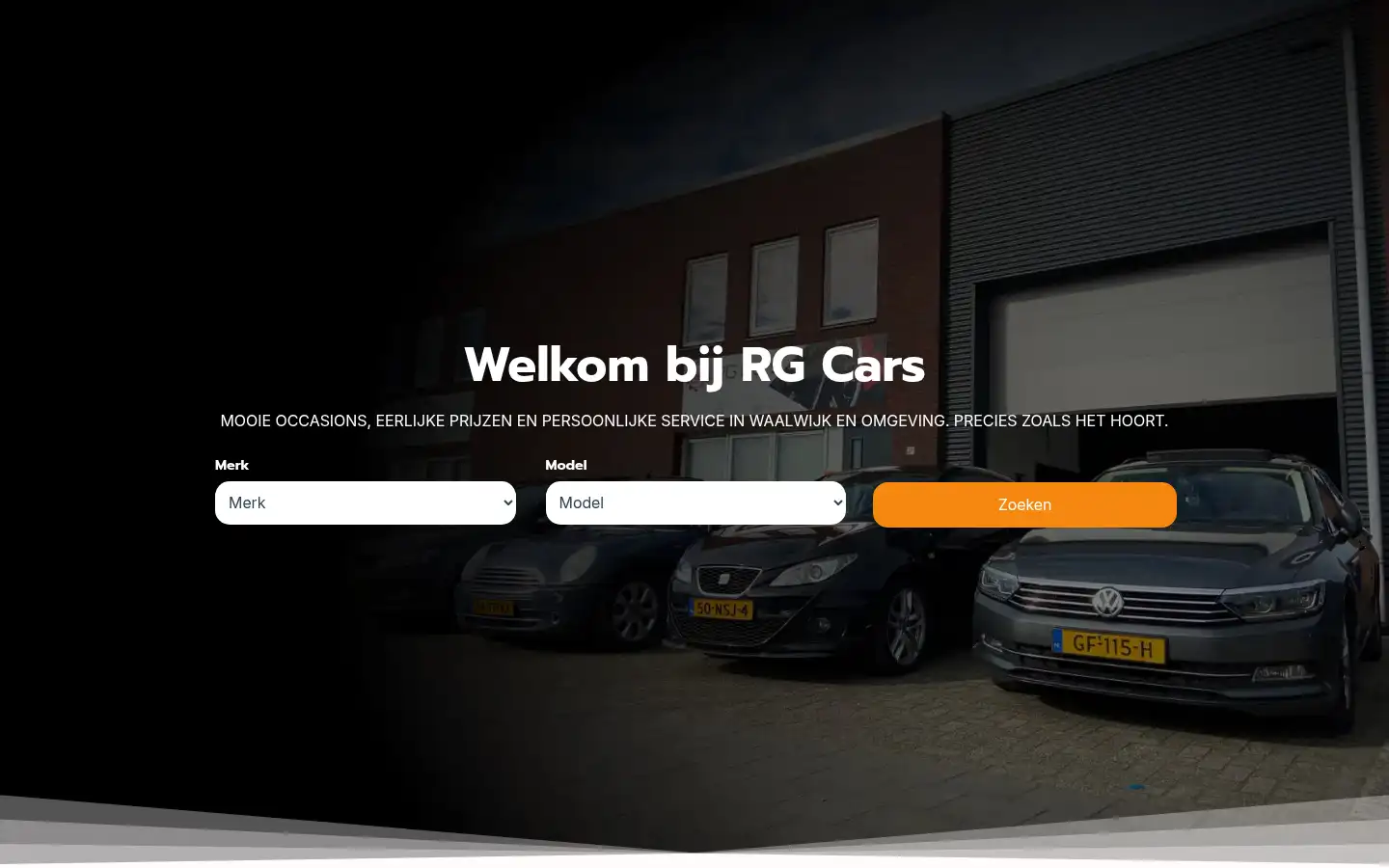 Screenshot of rgcars.nl