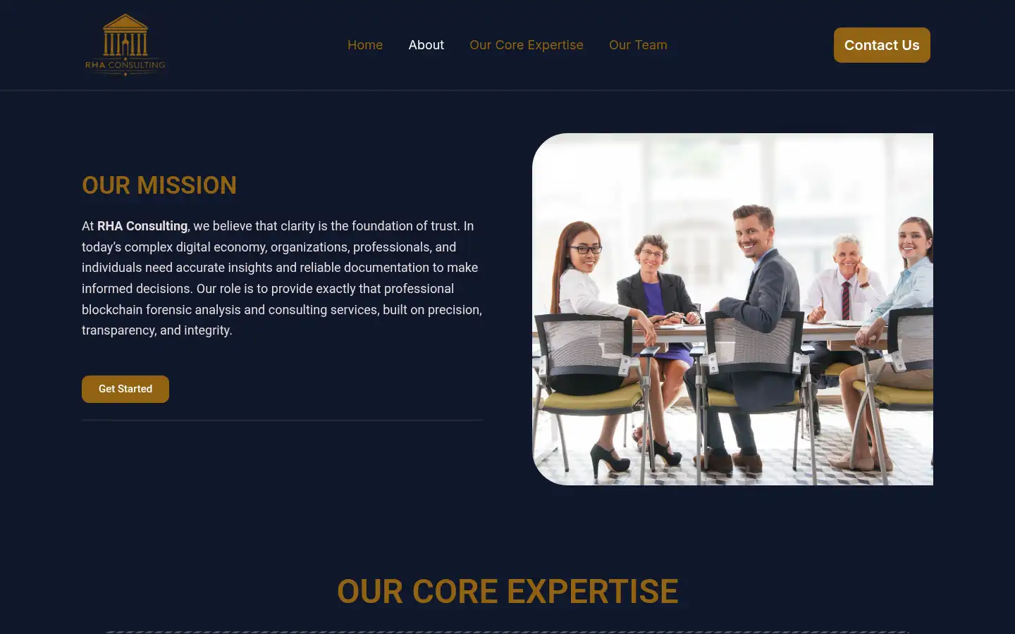 Screenshot of rhaconsulting.co