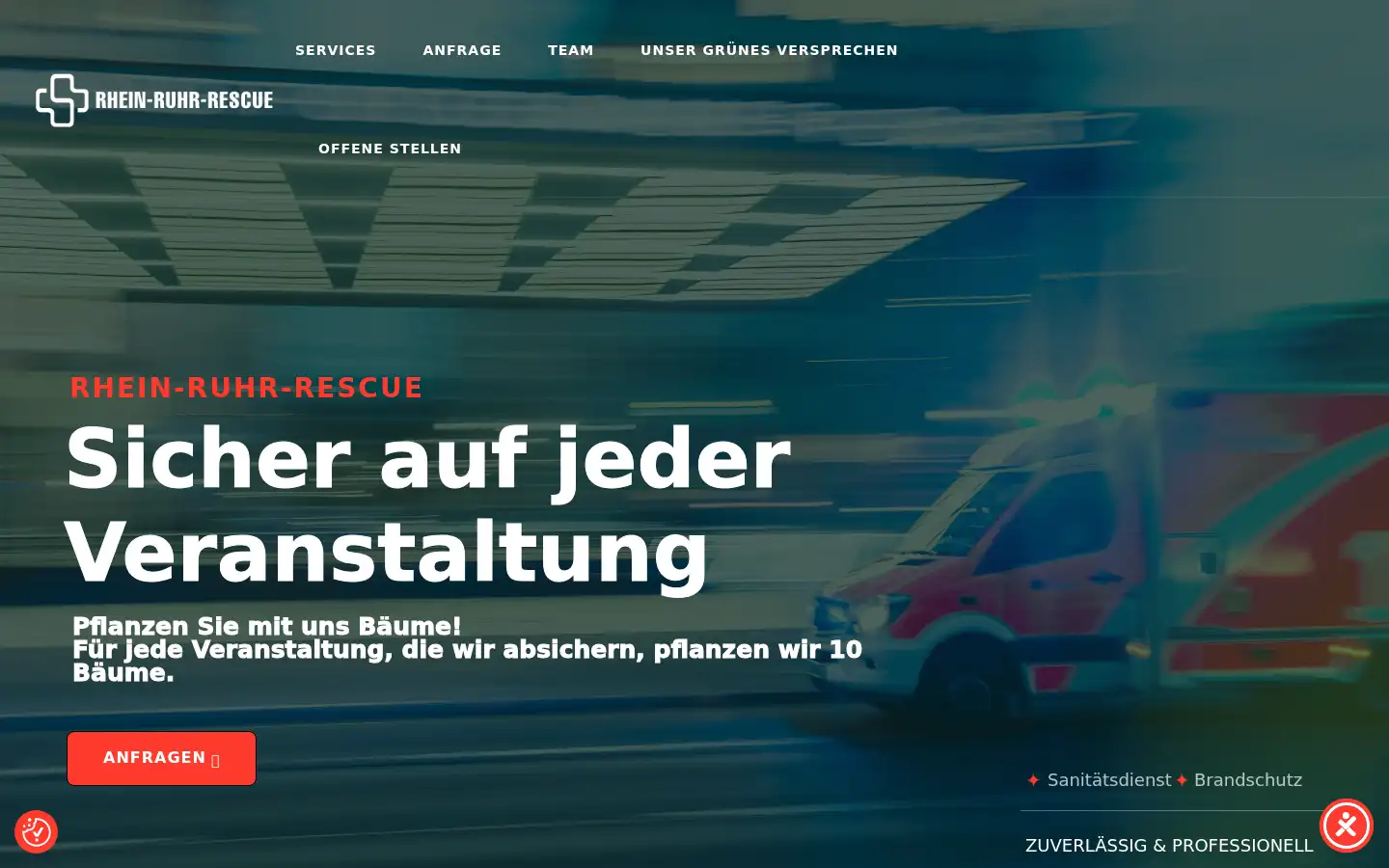 Screenshot of rhein-ruhr-rescue.de