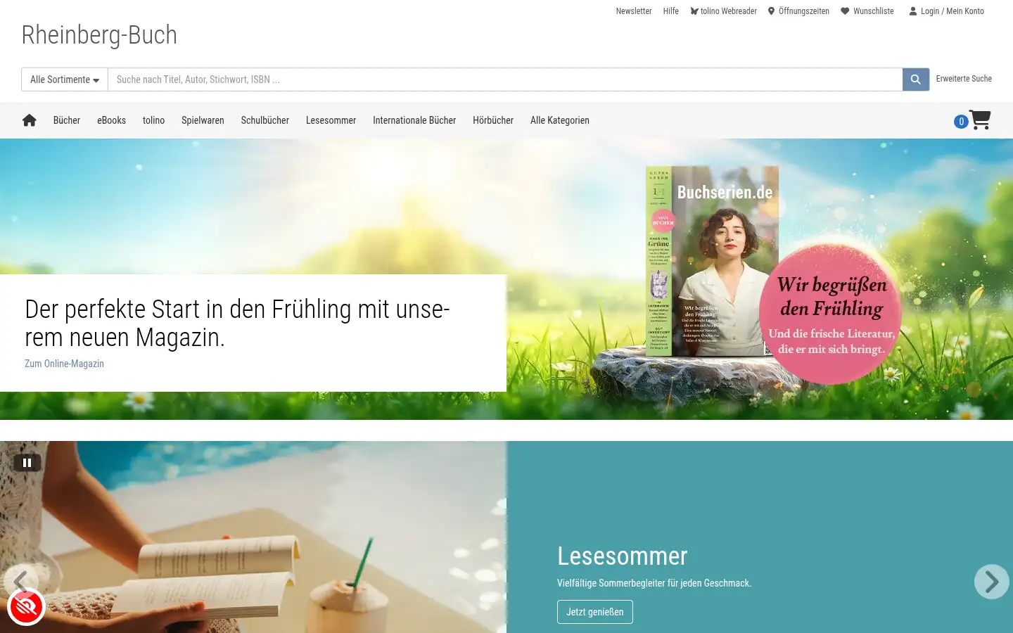 Screenshot of rheinberg-buch.de
