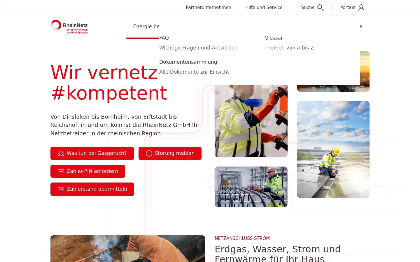Screenshot of rheinnetz.de