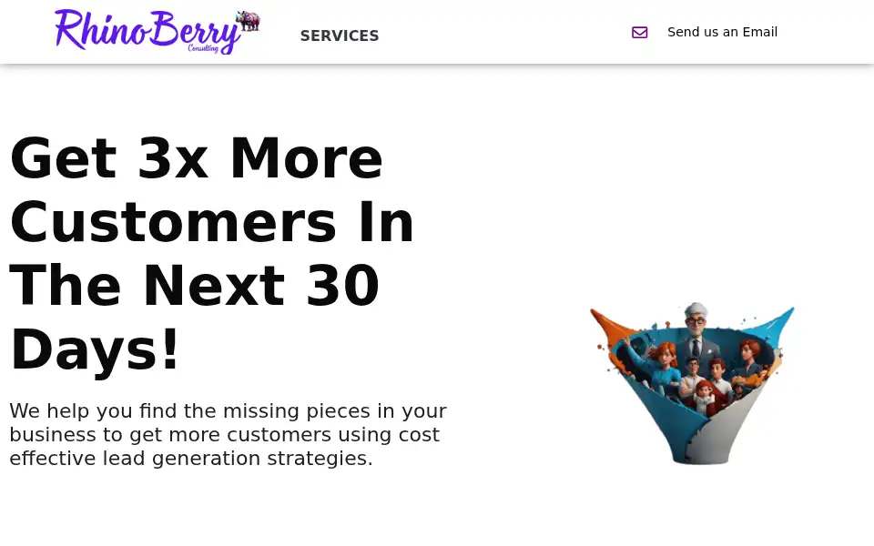 Screenshot of rhinoberry.com