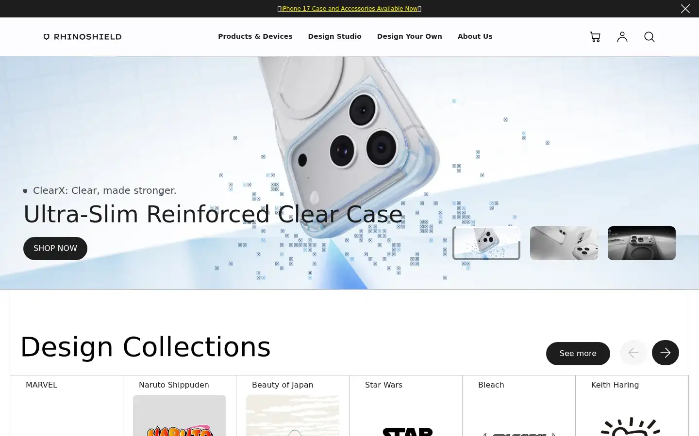 Screenshot of rhinoshield.uk