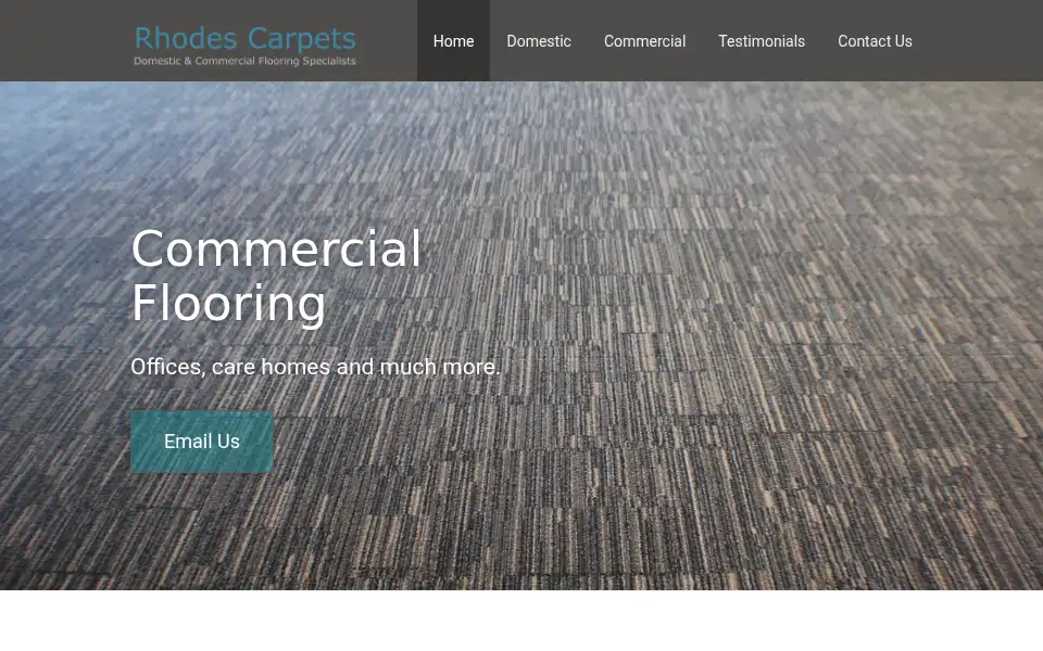 Screenshot of rhodes-carpets.com