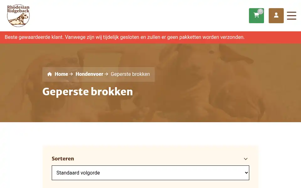 Screenshot of rhodesianridgeback.nl