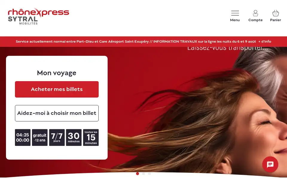 Screenshot of rhonexpress.fr
