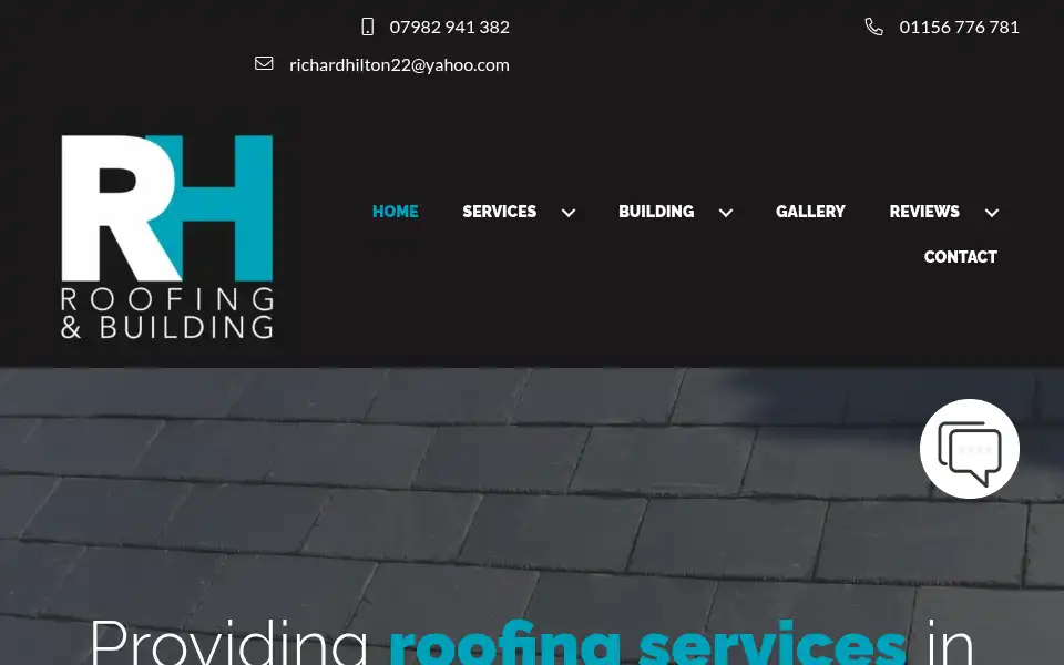 Screenshot of rhroofing-nottingham.co.uk