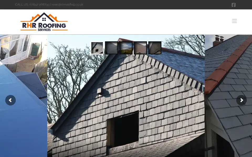 Screenshot of rhrroofing.co.uk