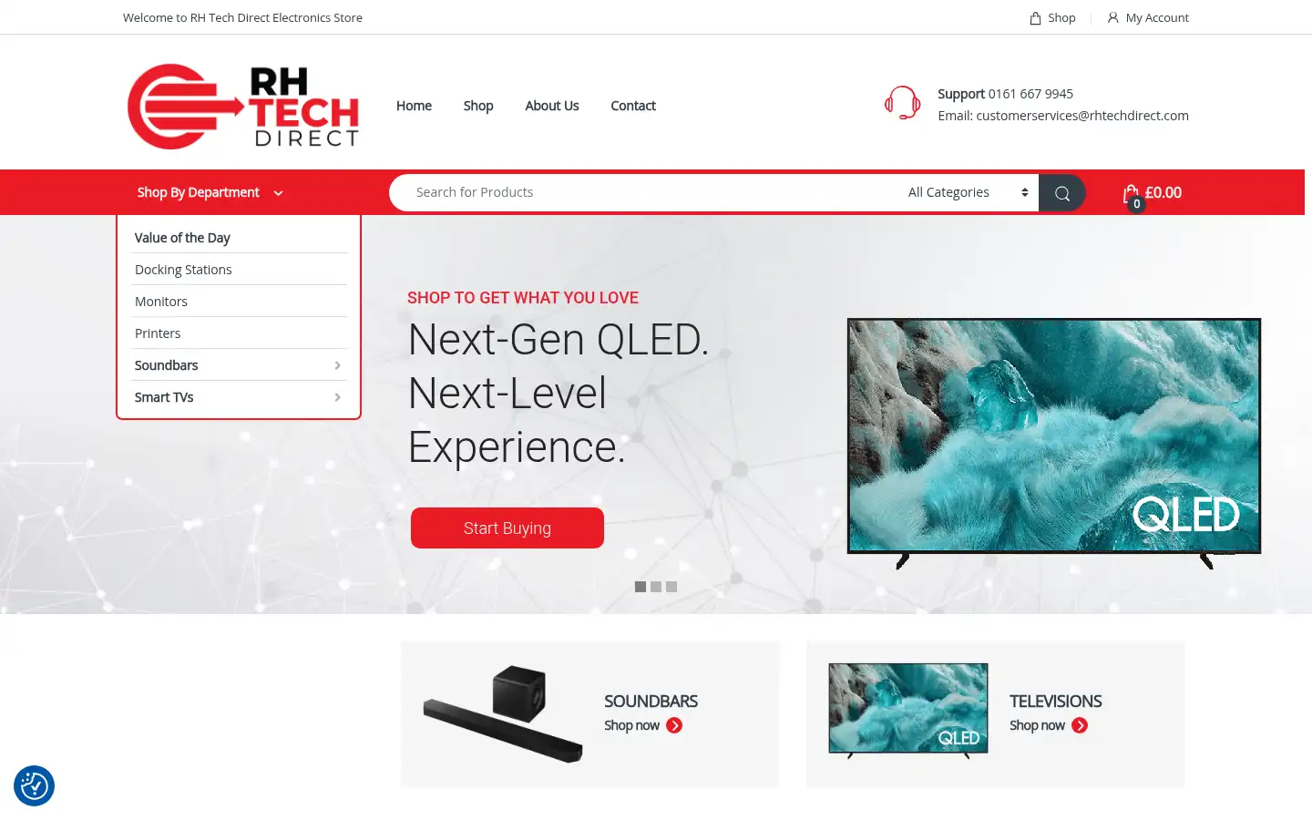Screenshot of rhtechdirect.com