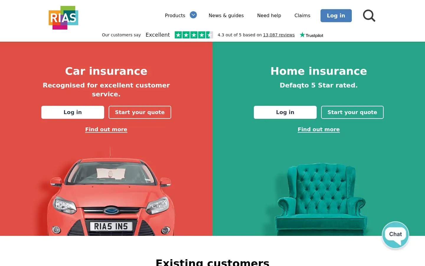 Screenshot of rias.co.uk