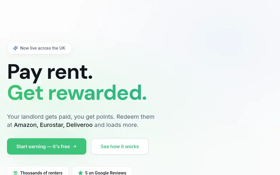 Screenshot of ribbonrewards.io