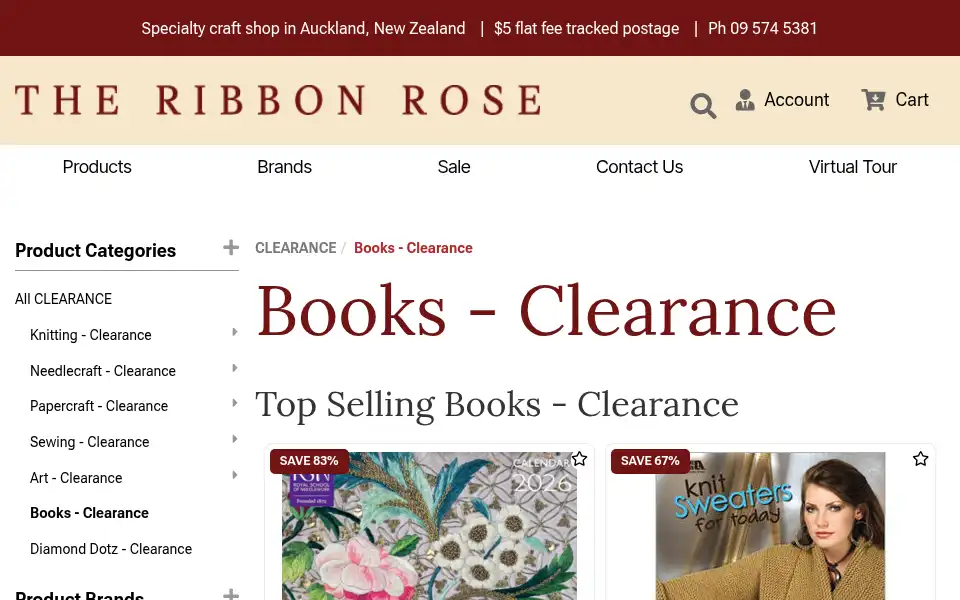 Screenshot of ribbonrose.co.nz