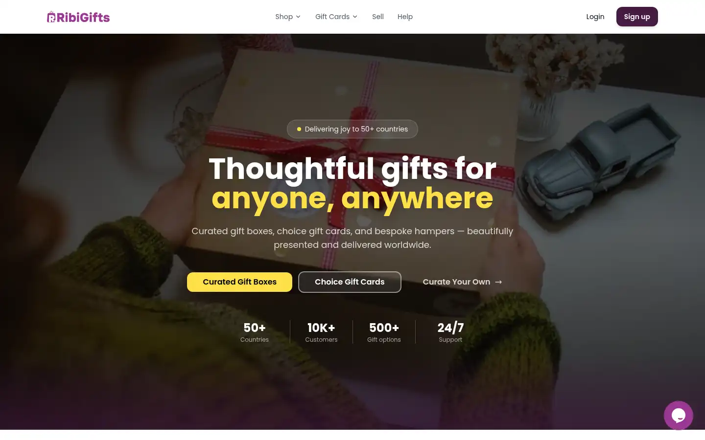Screenshot of ribigifts.com