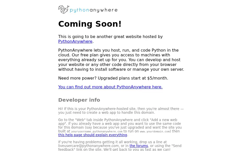 Screenshot of ricasmart.pythonanywhere.com