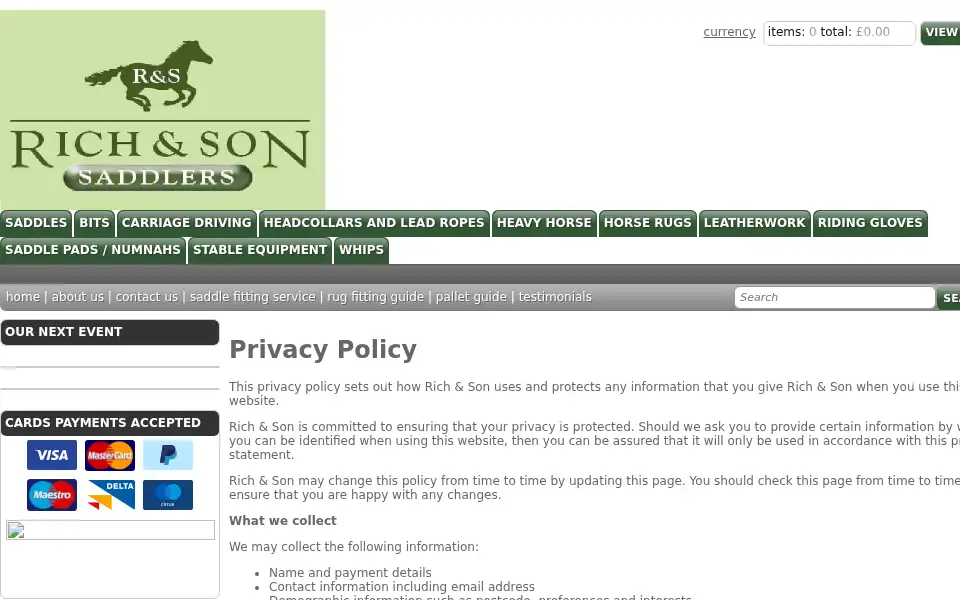 Screenshot of richandson.co.uk
