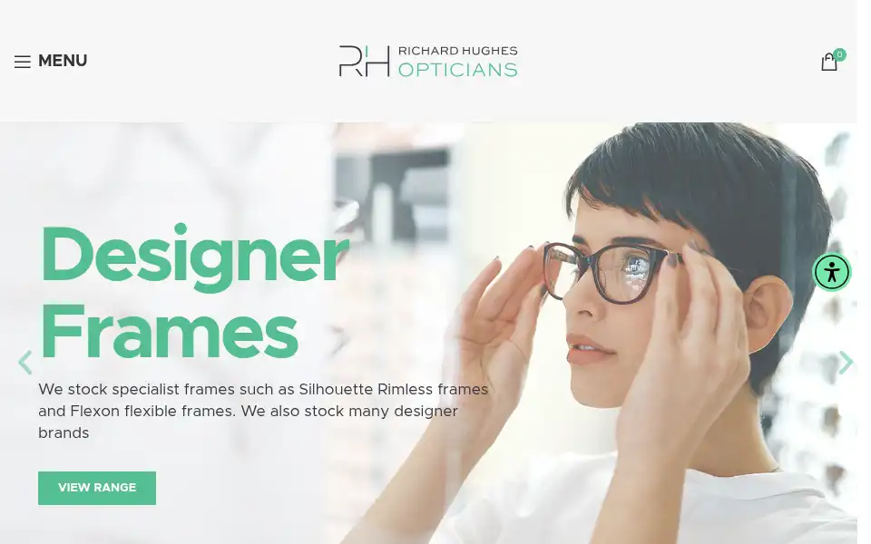 Screenshot of richardhughesopticians.ie