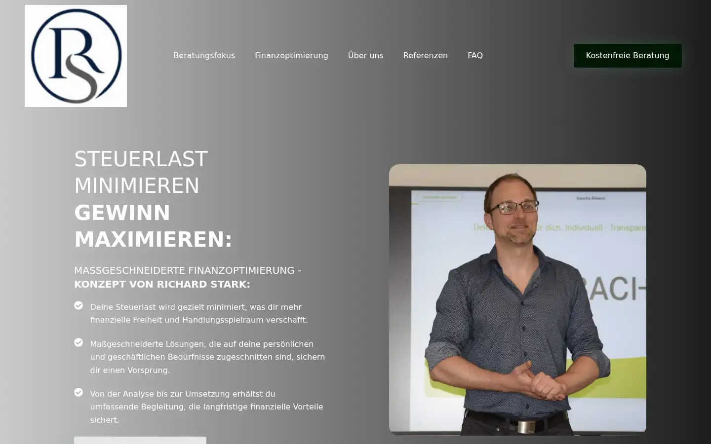 Screenshot of richardstark-investment.de