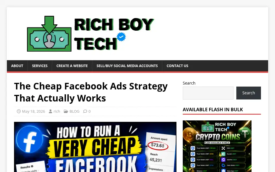 Screenshot of richboytech.com