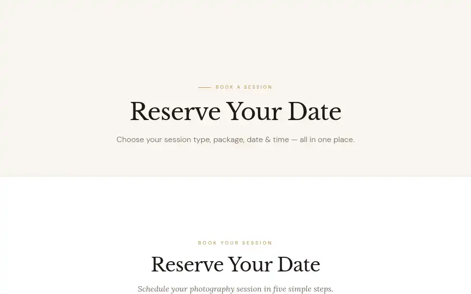 Screenshot of richcapturesphotography.com