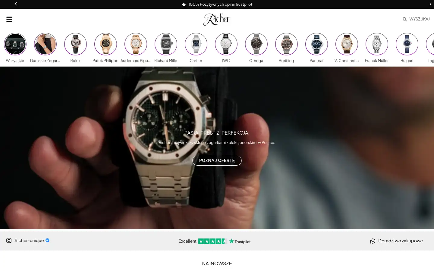 Screenshot of richer.com.pl