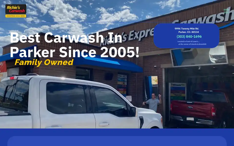 Screenshot of richiescarwash.com