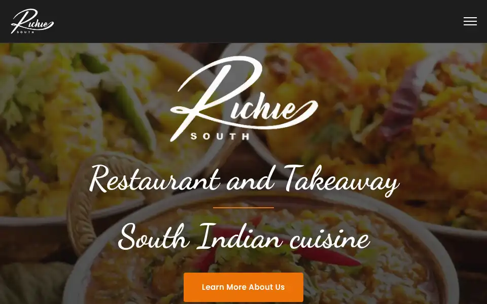 Screenshot of richiessouthindian.co.uk